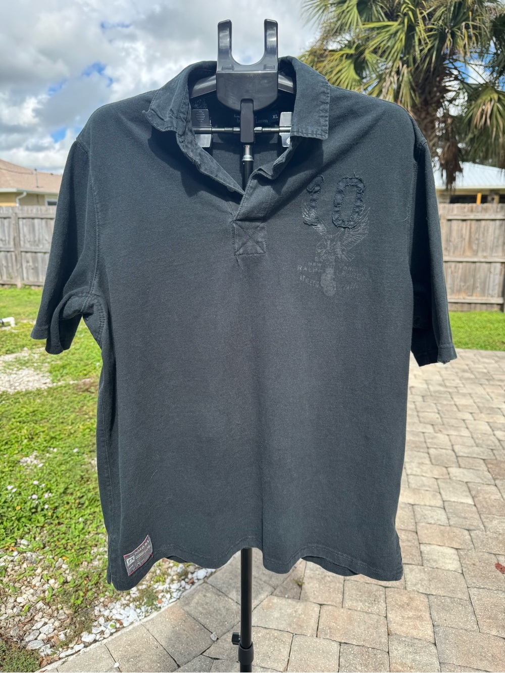 Polo by Ralph Lauren Men's Black Short-Sleeve Polo with Subtle Logo